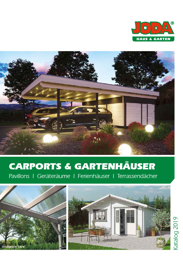 Joda Carports U Gartenhaeuser Katalog 2019 1 Kohbau