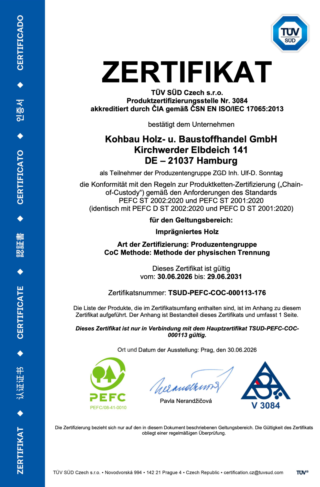 PEFC-Zertifikat_Kohbau-Holz-u-Baustoffhandel-GmbH