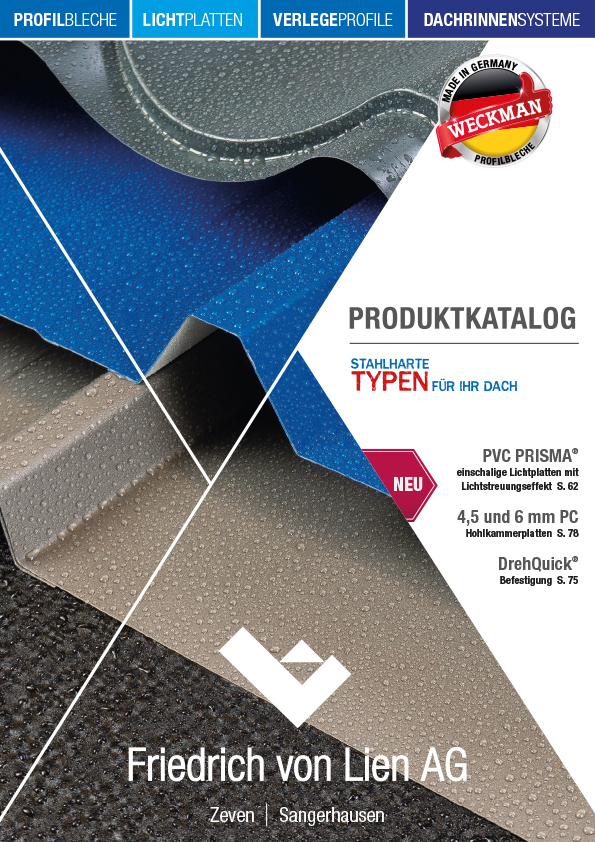 Friedrich von Lien AG Produktkatalog Titelbild